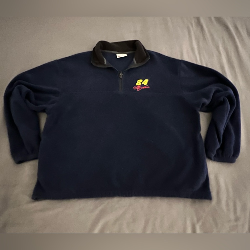 Jeff Gordon NASCAR Dupont vintage fleece 1/4 zip pullover
